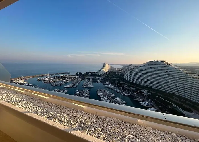 T3 Luxe Marina Baie Des Anges Vue Mer Panoramique